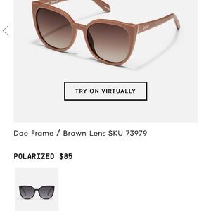 Quay Australia Tan Sunglasses with Brown Lens